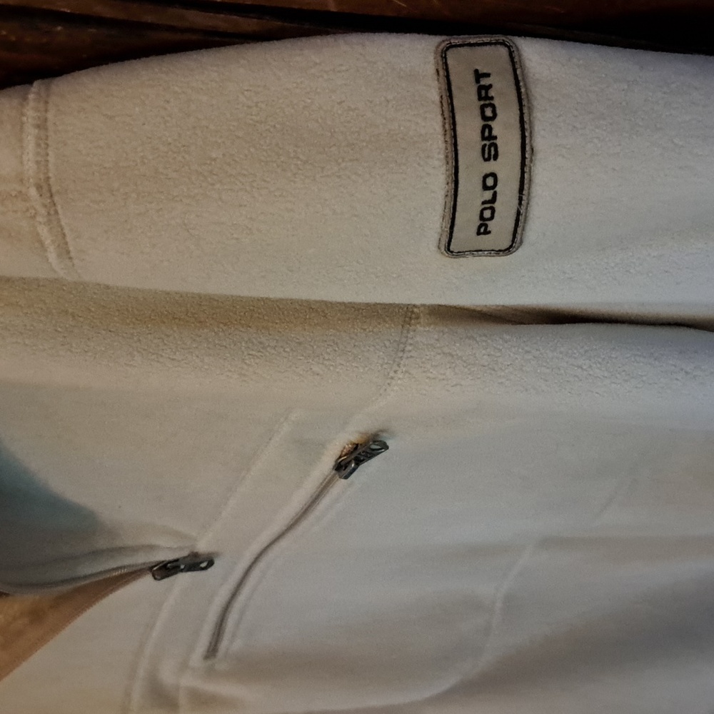 Polo Sport Fleece Pullover Tan Sz M - Picture 3 of 9